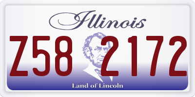 IL license plate Z582172