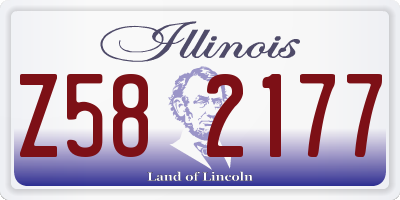IL license plate Z582177