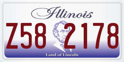 IL license plate Z582178