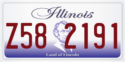 IL license plate Z582191