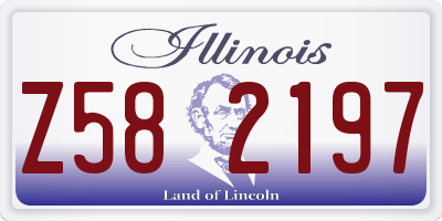 IL license plate Z582197