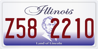 IL license plate Z582210