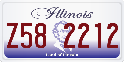 IL license plate Z582212