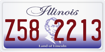 IL license plate Z582213