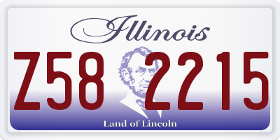 IL license plate Z582215