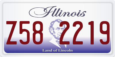 IL license plate Z582219