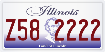 IL license plate Z582222