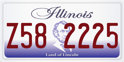 IL license plate Z582225