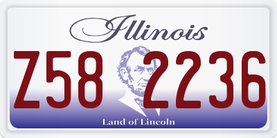 IL license plate Z582236