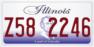 IL license plate Z582246