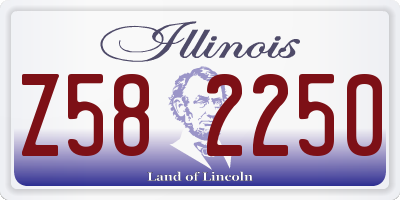 IL license plate Z582250