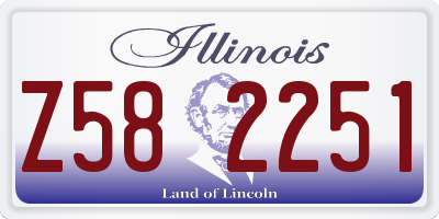 IL license plate Z582251