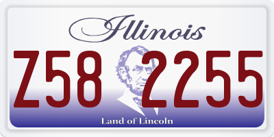 IL license plate Z582255