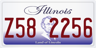 IL license plate Z582256