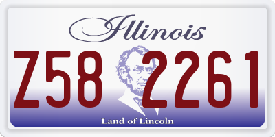 IL license plate Z582261
