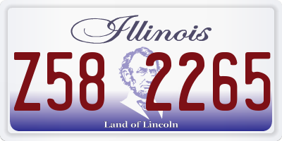 IL license plate Z582265