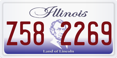 IL license plate Z582269