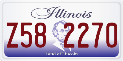 IL license plate Z582270