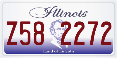 IL license plate Z582272