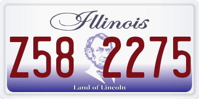 IL license plate Z582275