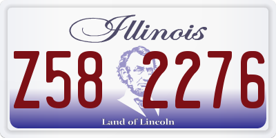 IL license plate Z582276