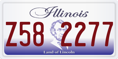 IL license plate Z582277