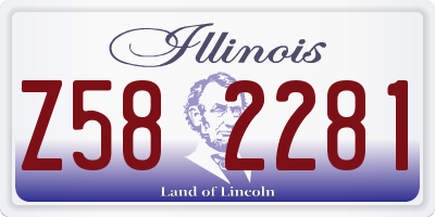 IL license plate Z582281