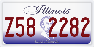 IL license plate Z582282