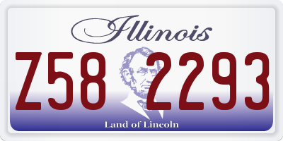IL license plate Z582293