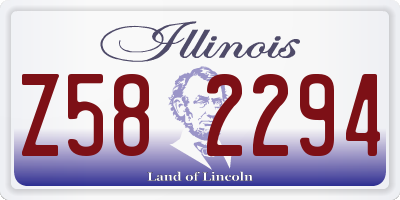 IL license plate Z582294