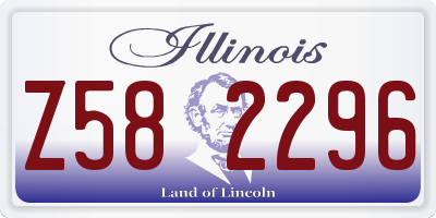 IL license plate Z582296