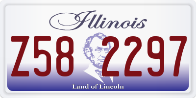 IL license plate Z582297