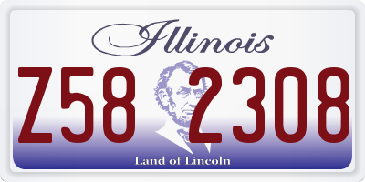 IL license plate Z582308