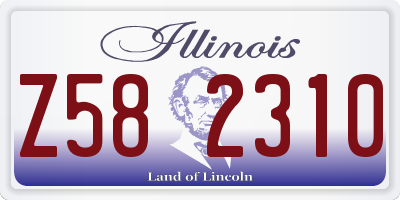 IL license plate Z582310