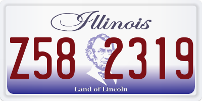 IL license plate Z582319