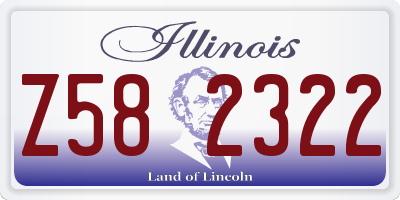 IL license plate Z582322