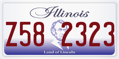 IL license plate Z582323