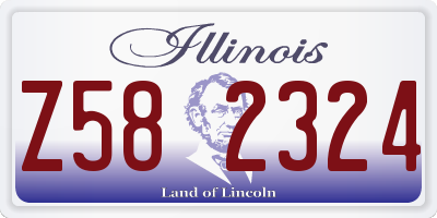 IL license plate Z582324