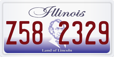 IL license plate Z582329