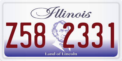 IL license plate Z582331