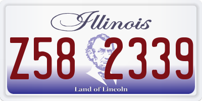 IL license plate Z582339