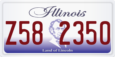 IL license plate Z582350