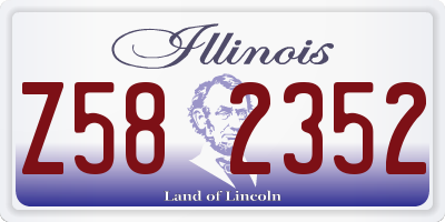IL license plate Z582352