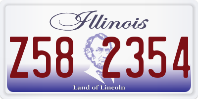 IL license plate Z582354