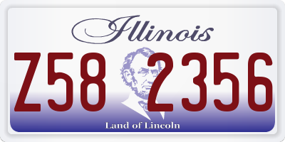 IL license plate Z582356