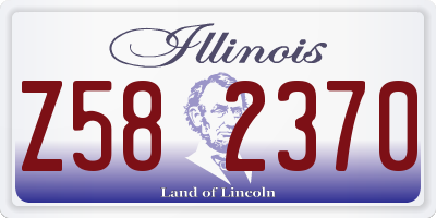 IL license plate Z582370