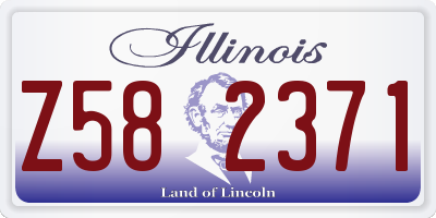 IL license plate Z582371