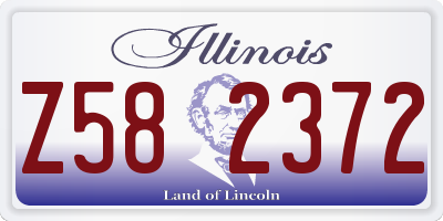 IL license plate Z582372
