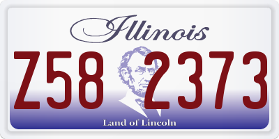 IL license plate Z582373