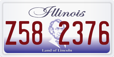 IL license plate Z582376
